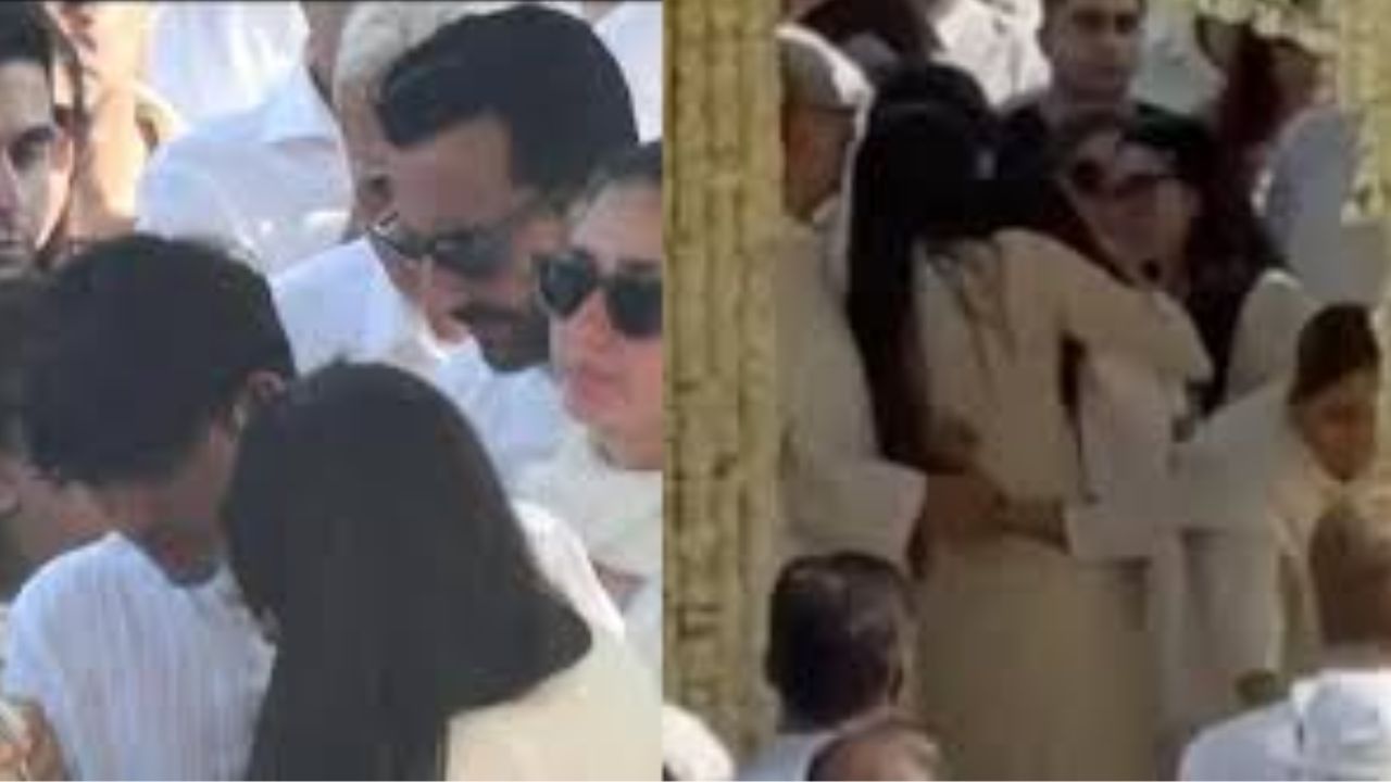 Sunjay Kapur Funeral: Kareena Kapoor Consoles Sister Karisma, Children Samaira and Kiaan