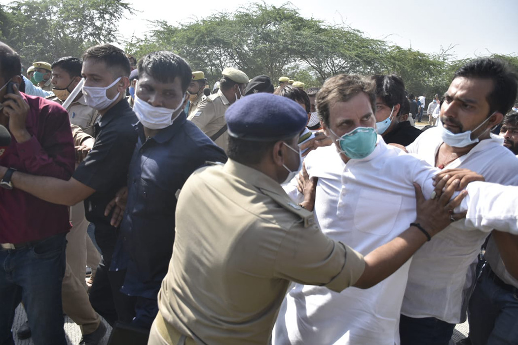 UP Police detained Rahul Gandhi on way to Hathras, he claimed cops pushed, hit him with lathi