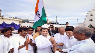 Bharat Jodo Yatra: This is the second day of Congress's India Jodo Yatra, Rahul started the journey from Kanyakumari