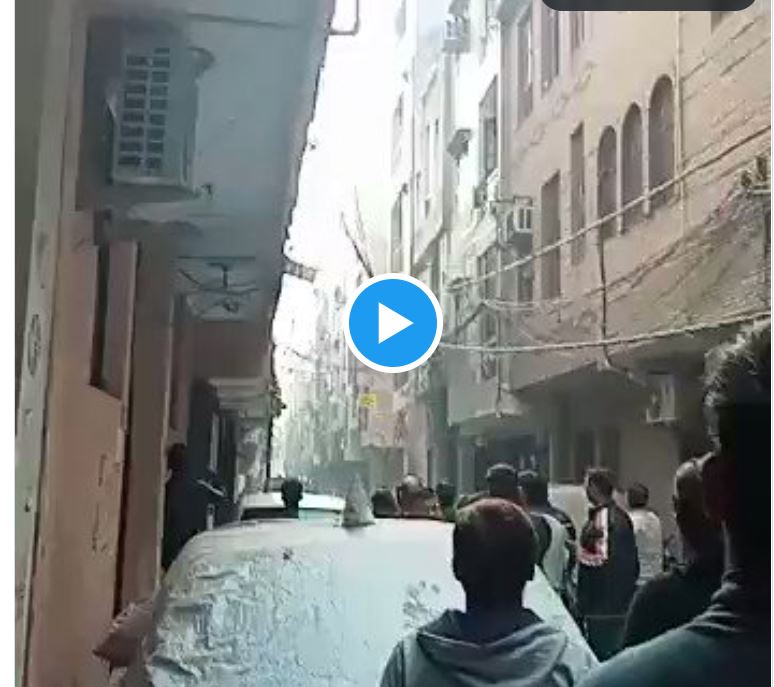 Watch Video - 4 Storey Building Collapses in Delhi’s Shastri Nagar Police Say no Casualties