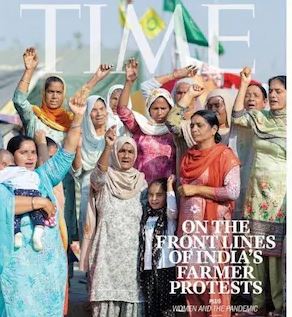 TIME Magazine eulogises elderly women sitting on dharna in its cover issue – Women’s Farmers’ agitation