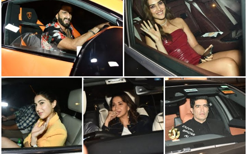 A1 Celebrities like Alia Bhatt , Ranveer Singh , Sara ali Khan and many more attended Karan Johar Star Studded party