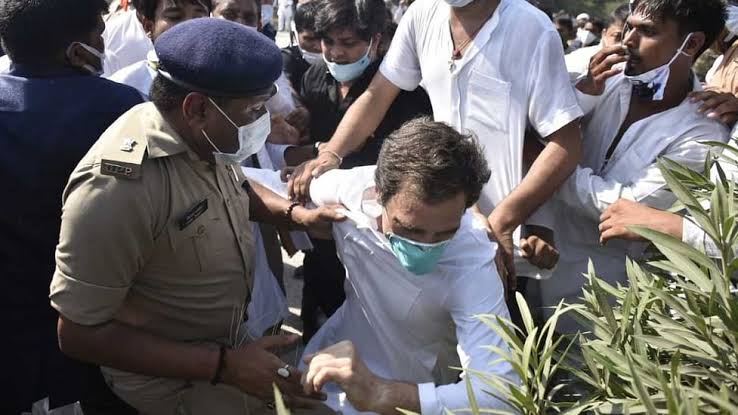 Rahul Gandhi detained by Delhi Police, Congress MPs stopped from marching to Rashtrapati Bhavan