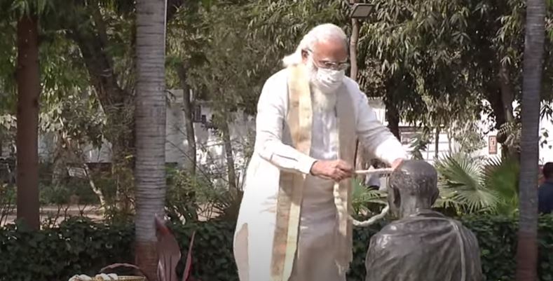 The PM inaugurates the Azadi Ka Amrit Mahotsav marking 75 years of Independence