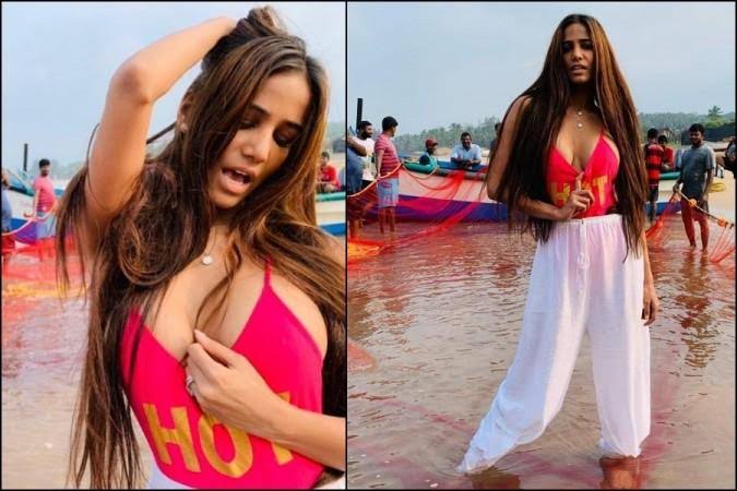 Poonam Pandey Charge sheeted in Goa For Making Obscene Videos-in Goa Beach - Watch Video