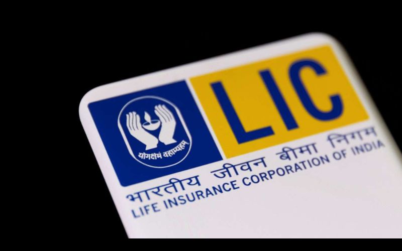 LIC shares lists on the Bombay Stock Exchange (BSE) in Mumbai today