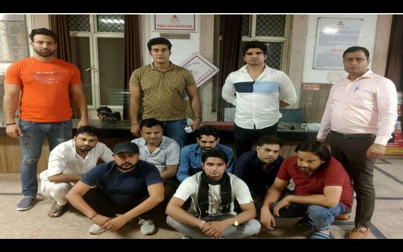North East Team of Usmanpur Police arrests 7 Gamblers, recovers cash of Rs. 93,420 and Playing Cards