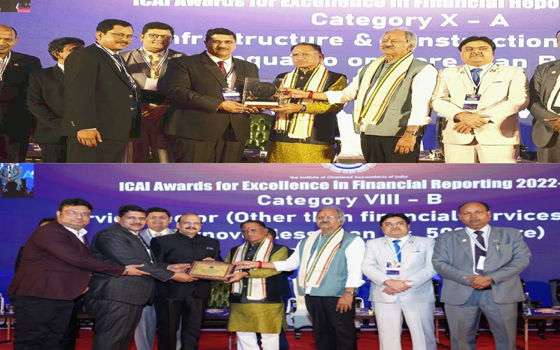 RITES wins ‘Silver’ ICAI Award for excellence in Financial Reporting; REMC gets ‘Plaque’