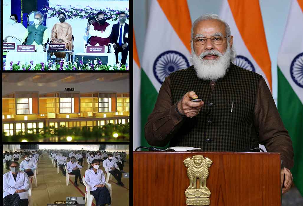 Vaccine preparation is in final stage: PM while laying the foundation stone of AIIMS Rajkot