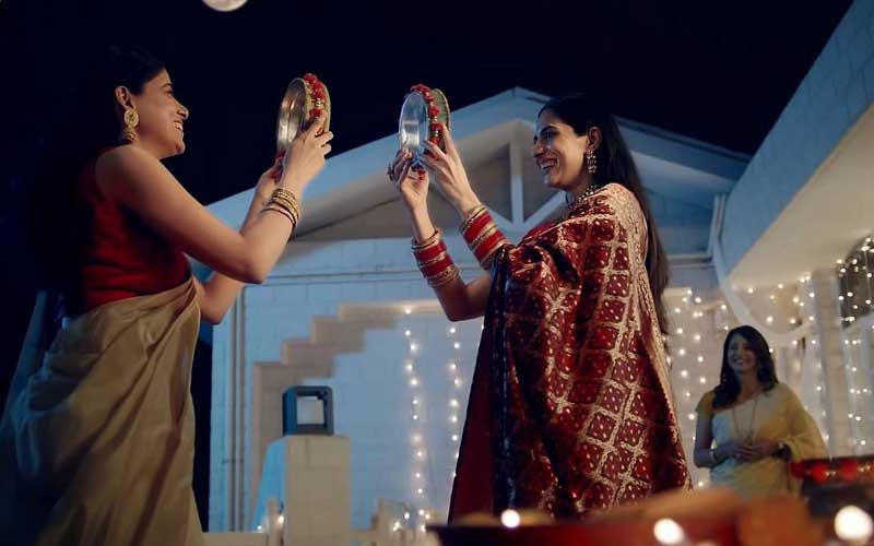 The Dabur ad shows a lesbian couple holding Karwa Chauth