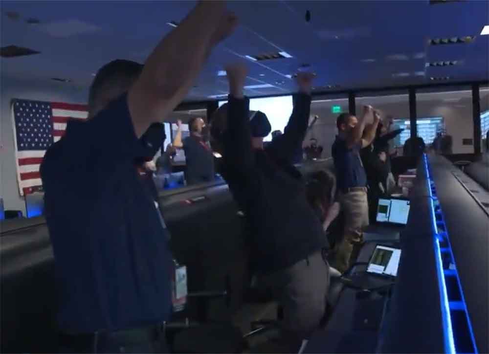 NASA erupts in cheers as Perseverance Rover Lands On Mars