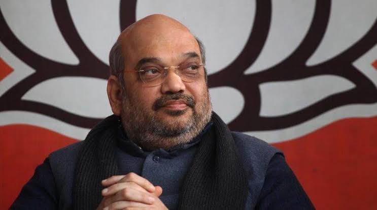 Amit Shah arrives to attend 'Chintan Shivir' of Gujarat BJP