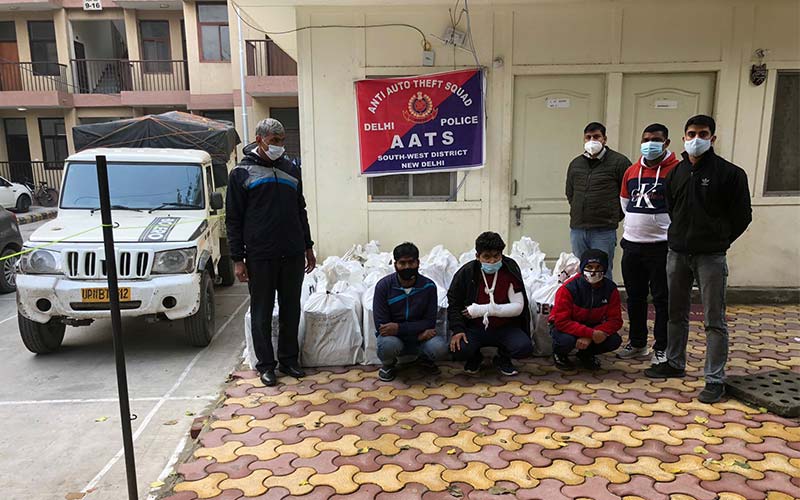 South West District AATS seizes huge cache of illicit liquor smuggled into Delhi