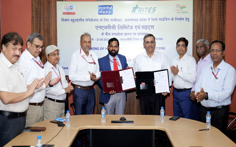 RITES, NHPC sign MoU for Rail Infra consultancy works