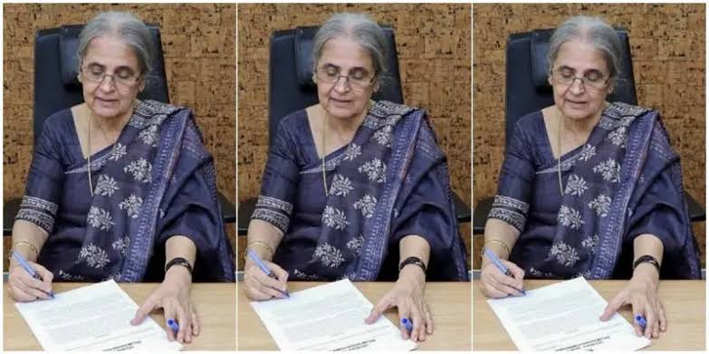 Retired Justice Desai became the first woman President of the Press Council of India
