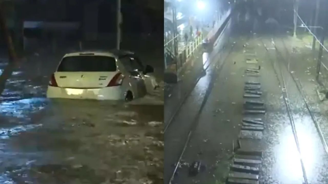Mumbai Rains: Roads & Railways Choked as Heavy Downpour Disrupts City Life | Watch