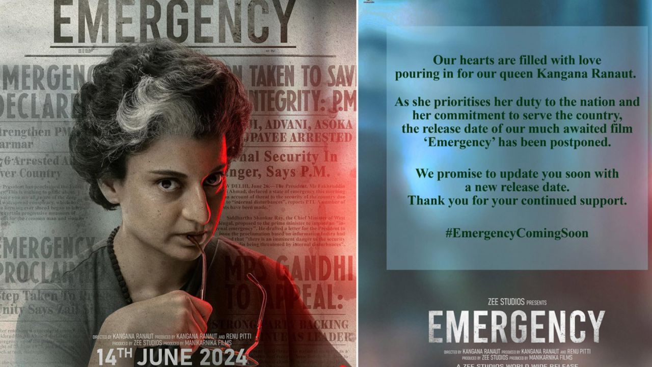 Kangana Ranaut’s ‘Emergency’ Release Delayed: Pending CBFC Clearance Causes Postponement