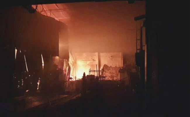 11 labourers, all from Bihar, Burnt To Death Due To A Fierce Fire In A Junk Warehouse in Hyderabad