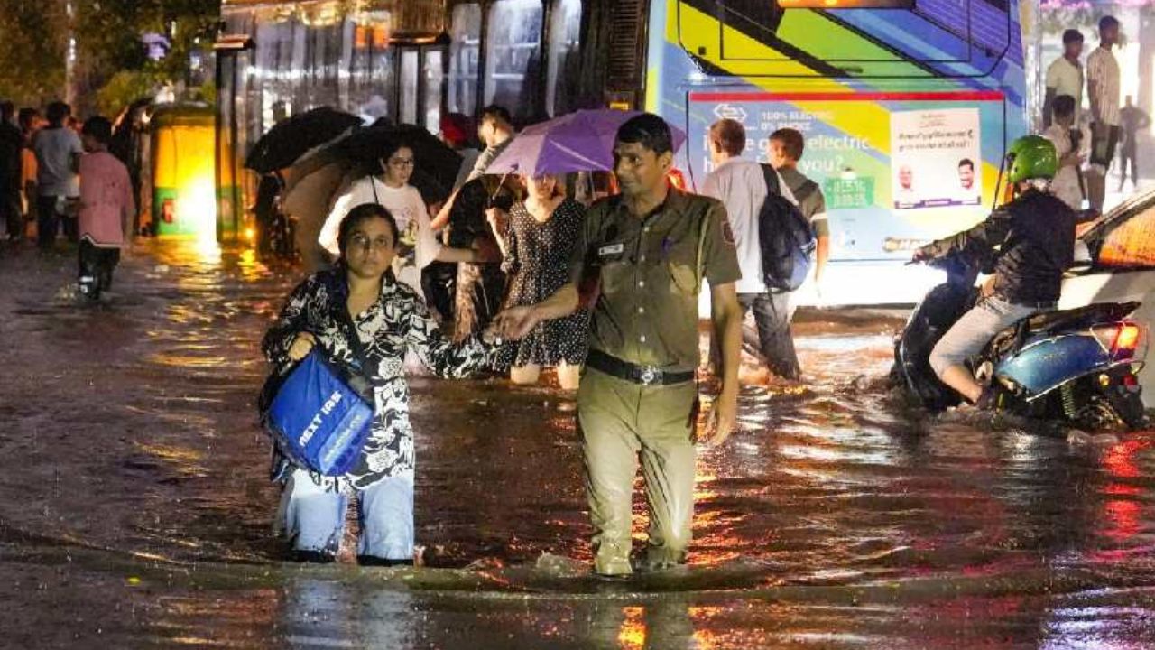 Delhi Waterlogged, Red Alert Issued Amid Heavy Rain as Traffic Jam Paralyses City; Atishi Reacts