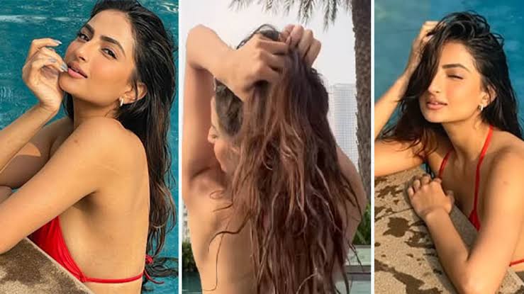 Palak Tiwari wore a bikini top and pants and she looked absolutely stunning