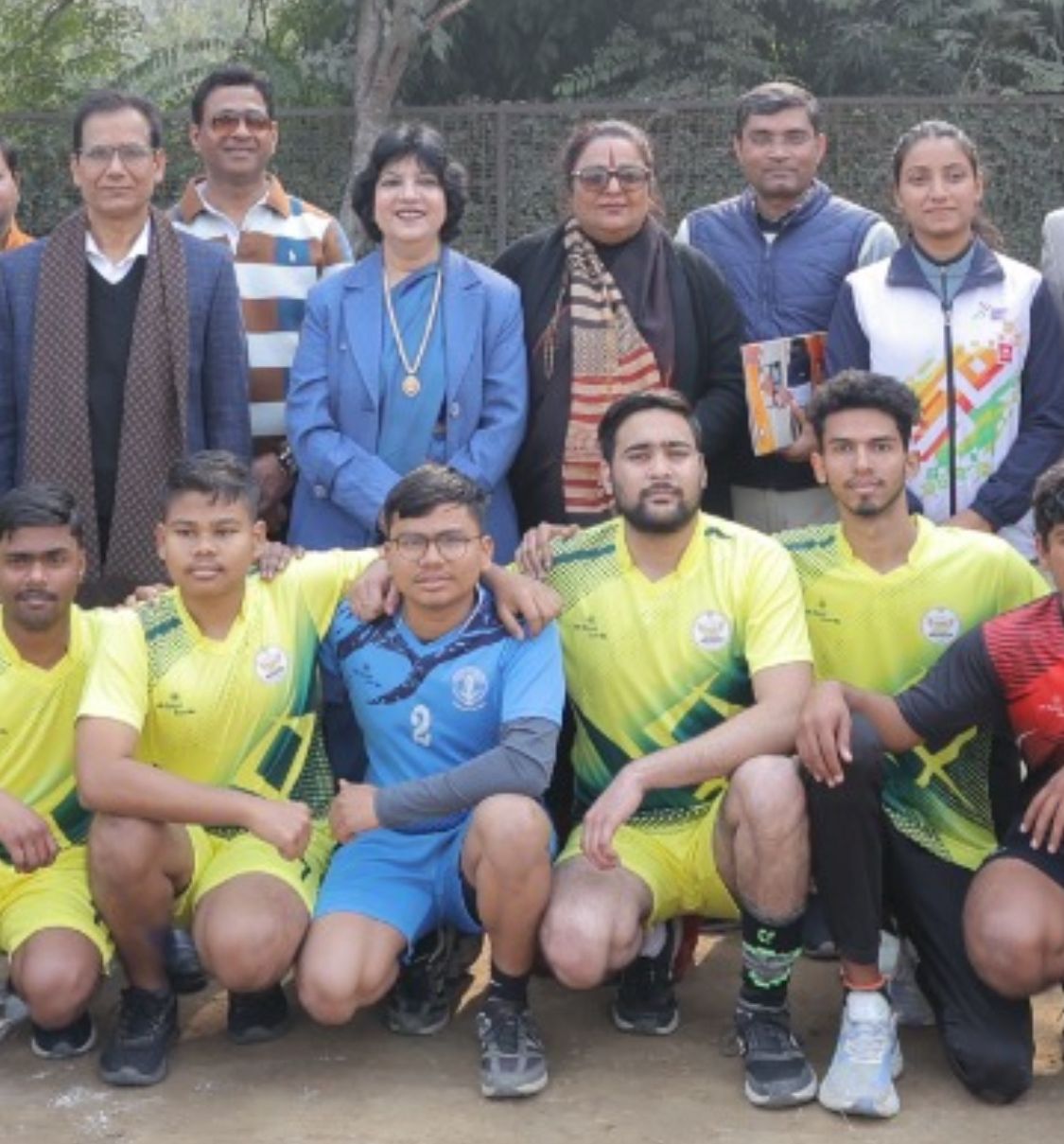 Satyavati Mahavidyalaya (Morning) beat PGDAV (Evening) in Dr. K.P. Bhatt Memorial Volleyball Championship 