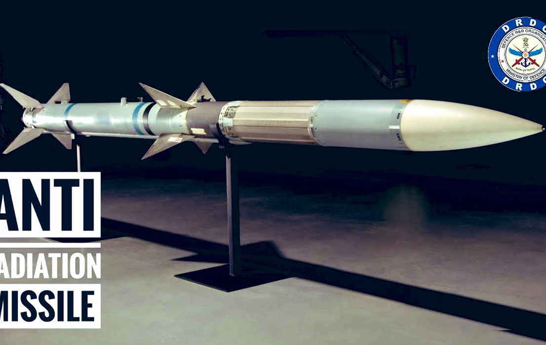India successfully flight tests Indigenously Developed Anti Radiation Missile