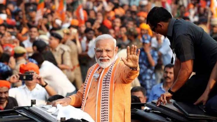 PM Narendra Modi's longest road show ever in Gujarat