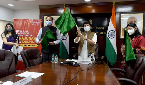 First direct flight between Delhi-Khajuraho under RCS-UDAN flagged off