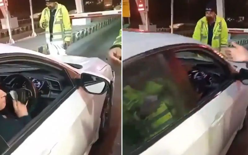 Viral Video: Woman in Pakistan Attempts to Run Over Traffic Cop at Toll Plaza After Argument