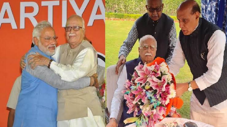 Lal Krishna Advani turns 95, PM Modi and Defense Minister go home and give best wishes to him