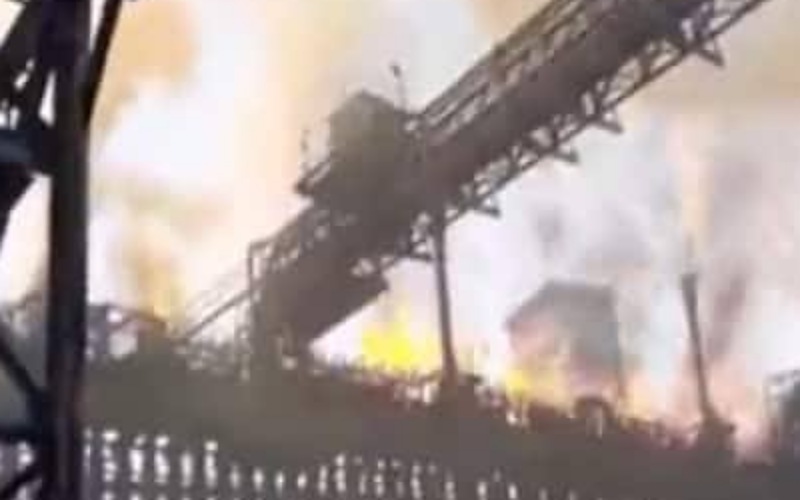 Massive fire at coke plant of Tata Steel factory in Jamshedpur took under control