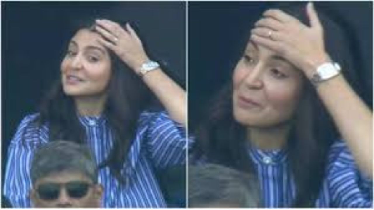 Anushka Sharma’s Reaction to Virat Kohli’s Early Dismissal in Champions Trophy Match Against New Zealand