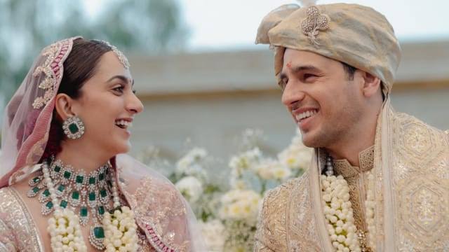 Sharing pictures of her wedding, Kiara Advani wrote, 'Now our permanent booking is done. We seek your blessings and love for our journey ahead.