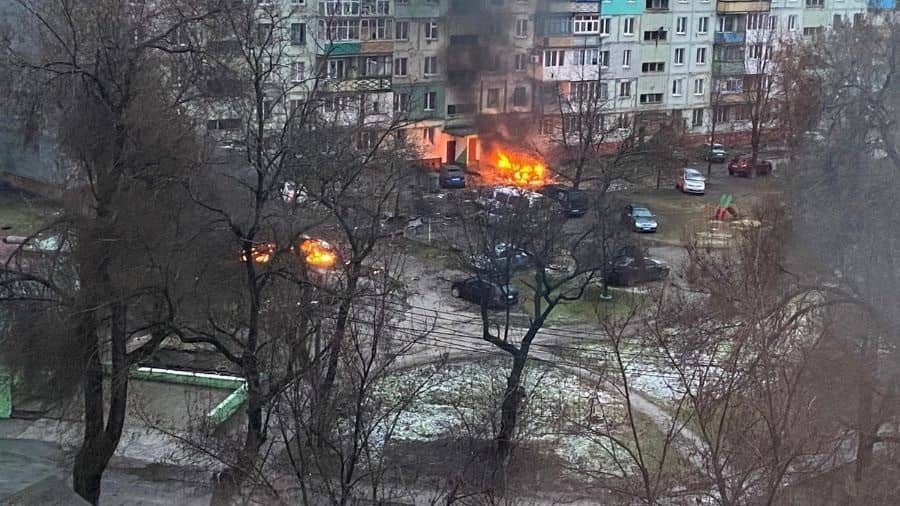 Russia carried out serial blasts on Ukraine, dead bodies were laid on the streets of Mariopol