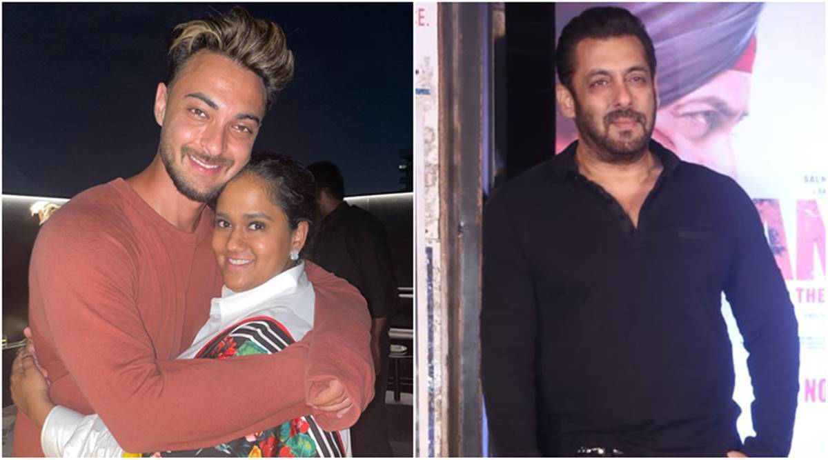 Salman Khan calls Iulia Vantur to pose with him at Aayush Sharma’s birthday bash.