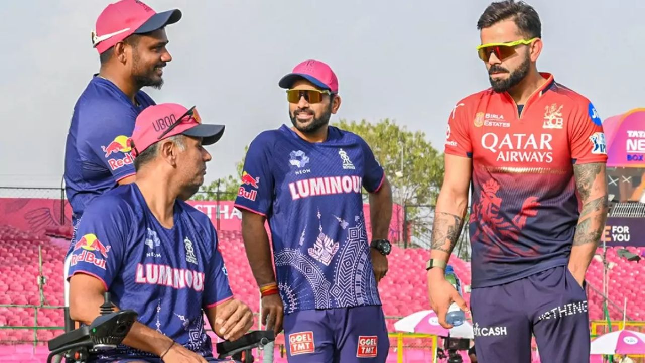 Virat Kohli Folds Hands, Hugs Rahul Dravid in Heartwarming Reunion Ahead of RR vs RCB IPL 2025 Clash