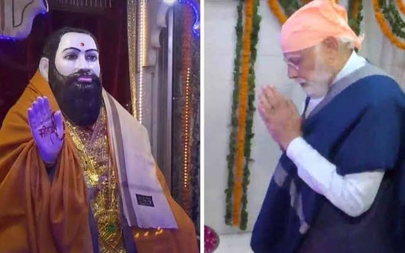 PM spend time with devotees at Ravidas Vishram Dham in Delhi