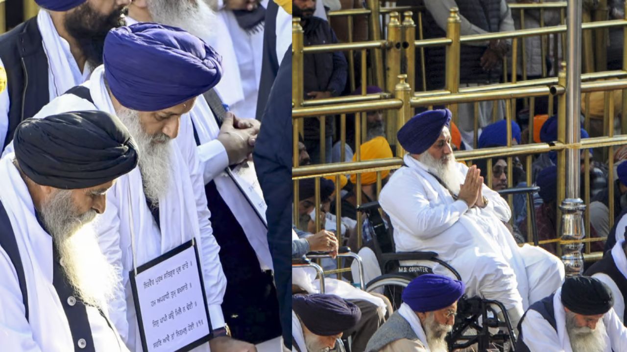 Akal Takht Finds Sukhbir Singh Badal Guilty of Religious Misconduct, Orders Seva at Golden Temple