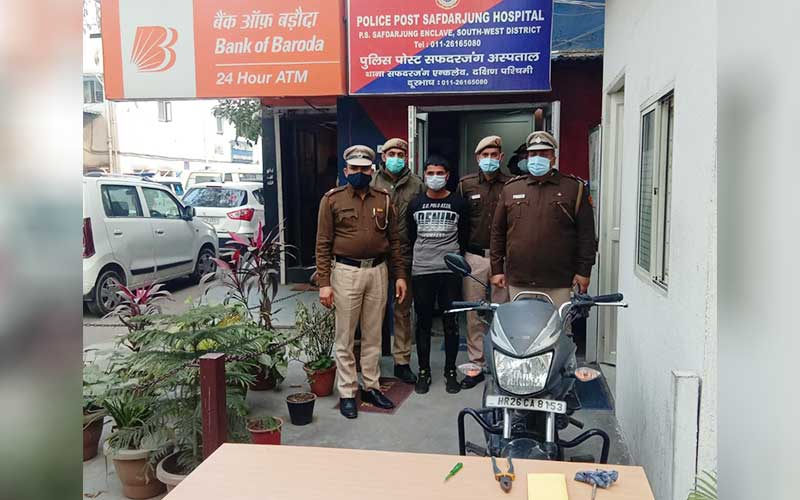 South West Delhi Police nabbed Mewati Auto lifter, recovered stolen Honda