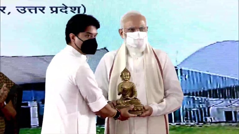 Prime Minister Modi opens Kushinagar International Airport to promote Buddhist pilgrimage