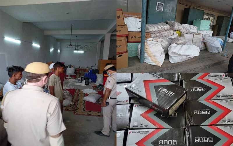 Ideal IPR Protection Pvt Ltd accompanied by Delhi Police recovers Counterfeit Goods of 'Great White Global Pvt Ltd' in a Raid Action