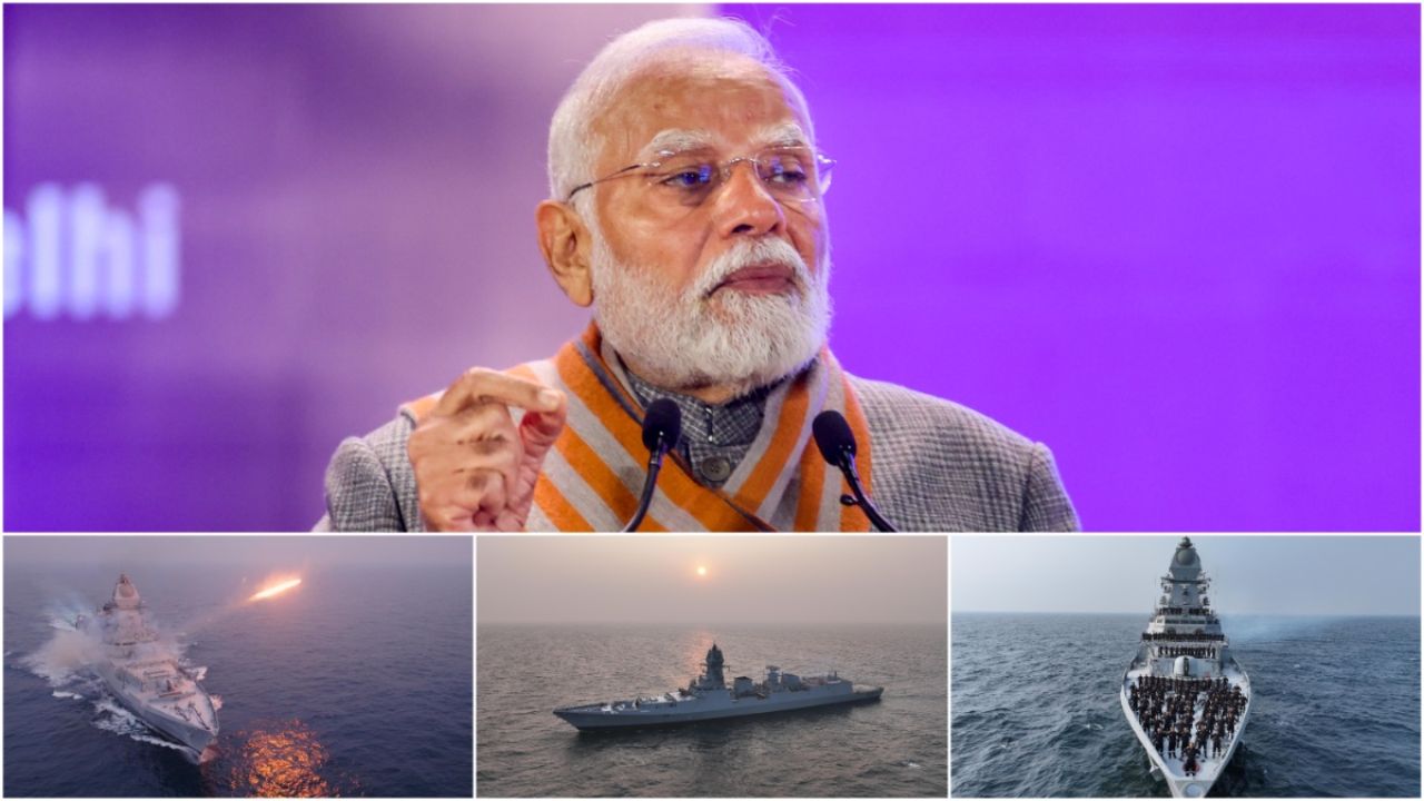 PM Modi’s Mumbai Schedule: Naval Combatants, ISKCON Temple Inauguration, Mahayuti Meet