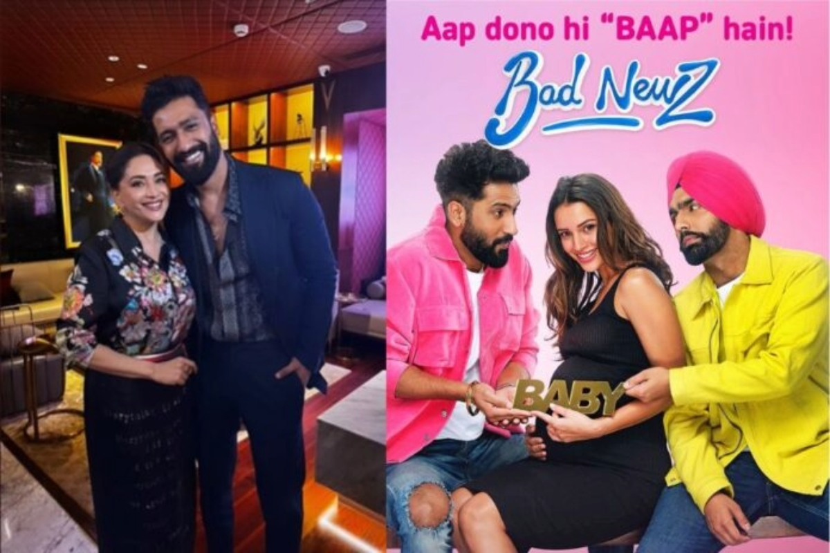 Madhuri Dixit Drops Photo with Vicky Kaushal, Praises 'Bad Newz': Don't Miss Watching This