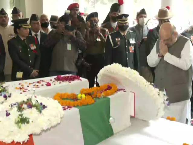 General Rawat reached home for the last time, Home Minister Amit Shah paid tribute