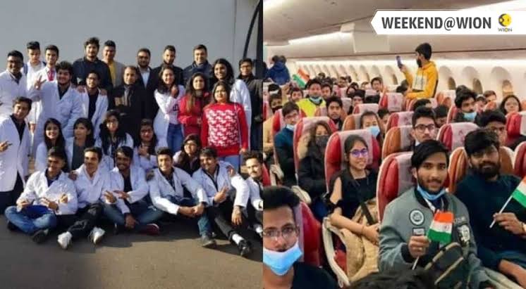 240 Indian students stranded in Ukraine, welcomed by Union Minister Naqvi