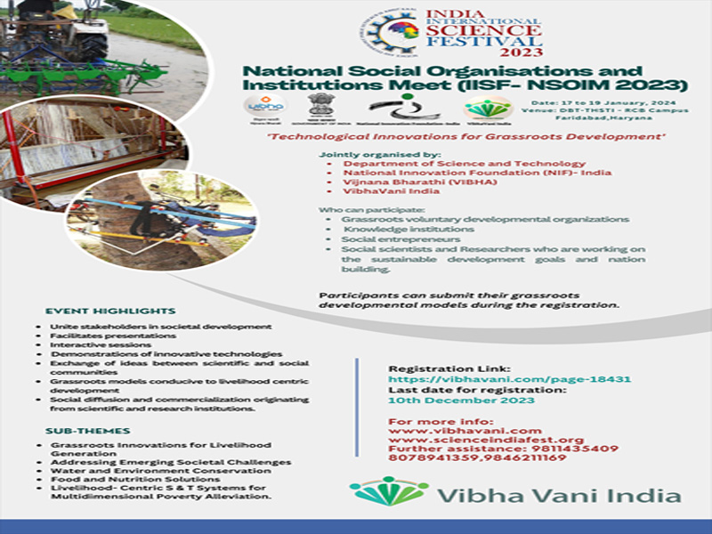 NSOIM: Bridging Science and Society for Grassroots Development
