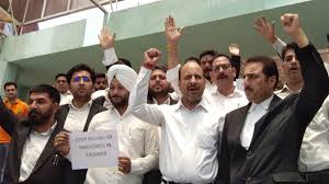 Jammu's lawyers got furious, gathered in the court premises and raised slogans against Pakistan