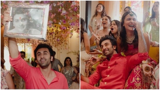 Pictures of Ranbir-Alia's Mehndi surfaced, actor holds father Rishi Kapoor's photo