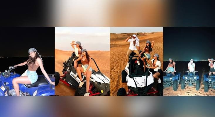 Janhvi Kapoor's ex boyfriend Shikhar Pahariya reacts as he poses with Khushi Kapoor in Dubai