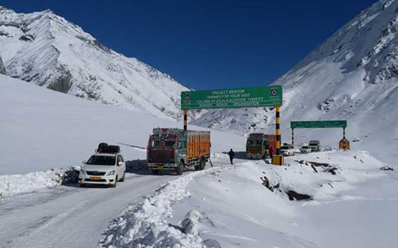 For the first time, Zoji mountain pass remained open beyond 31st December: Ministry of Defence